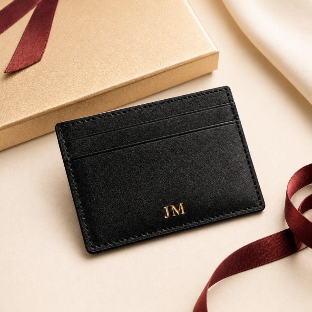 Porte-cartes Cuir Initiales – YOUNS